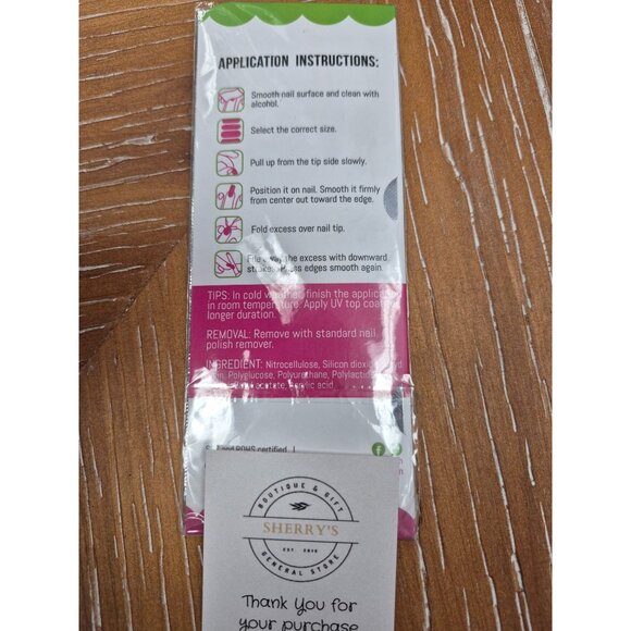 Candied Colorful Floral Nail Polish Wraps - 16 Strips - Non-Toxic Long-Lasting - Picture 3 of 3